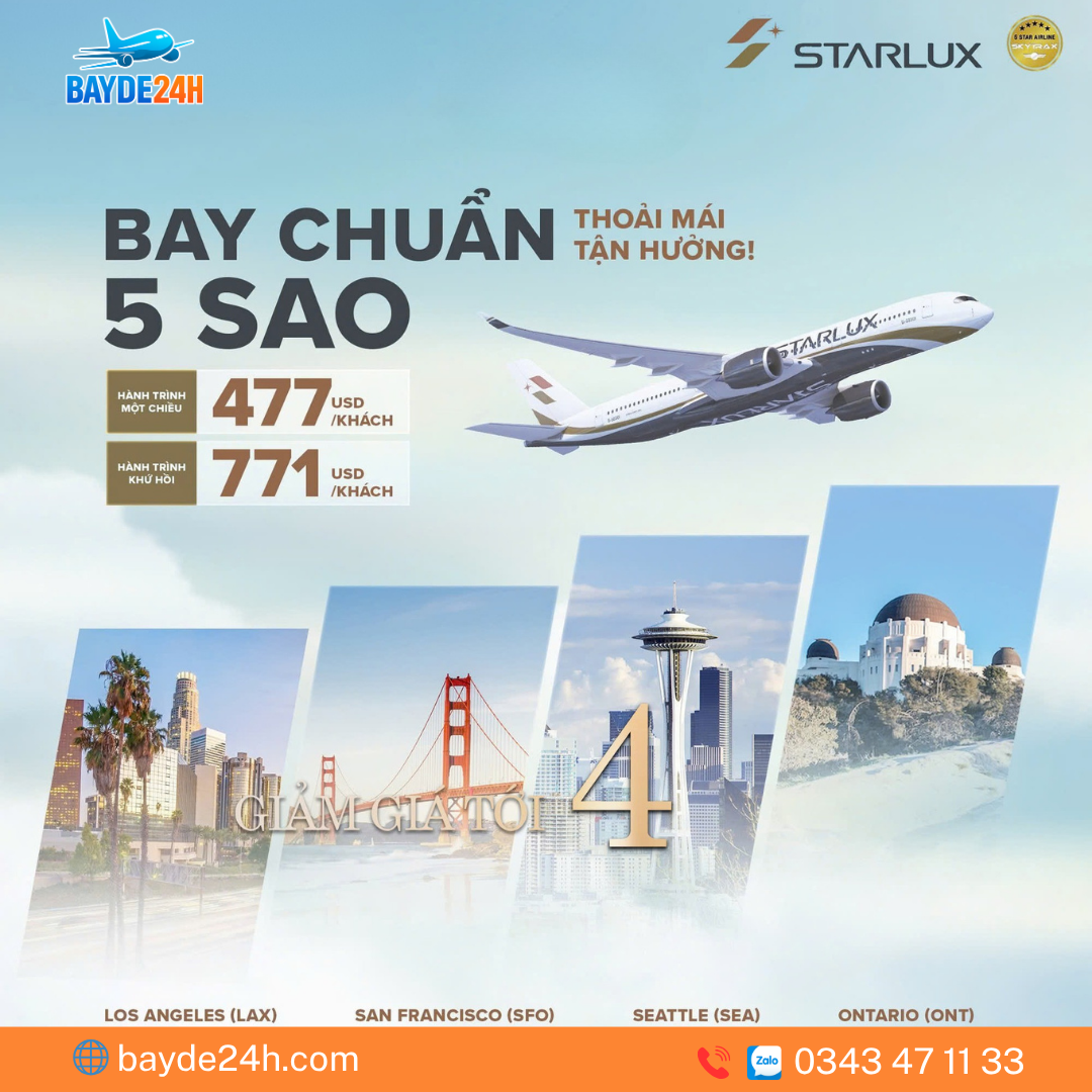 Bay chuẩn 5 sao