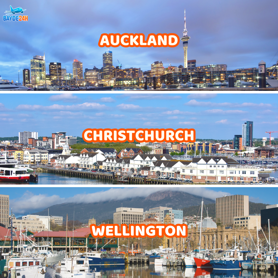 Vé máy bay đi New Zealand với BAYDE24H