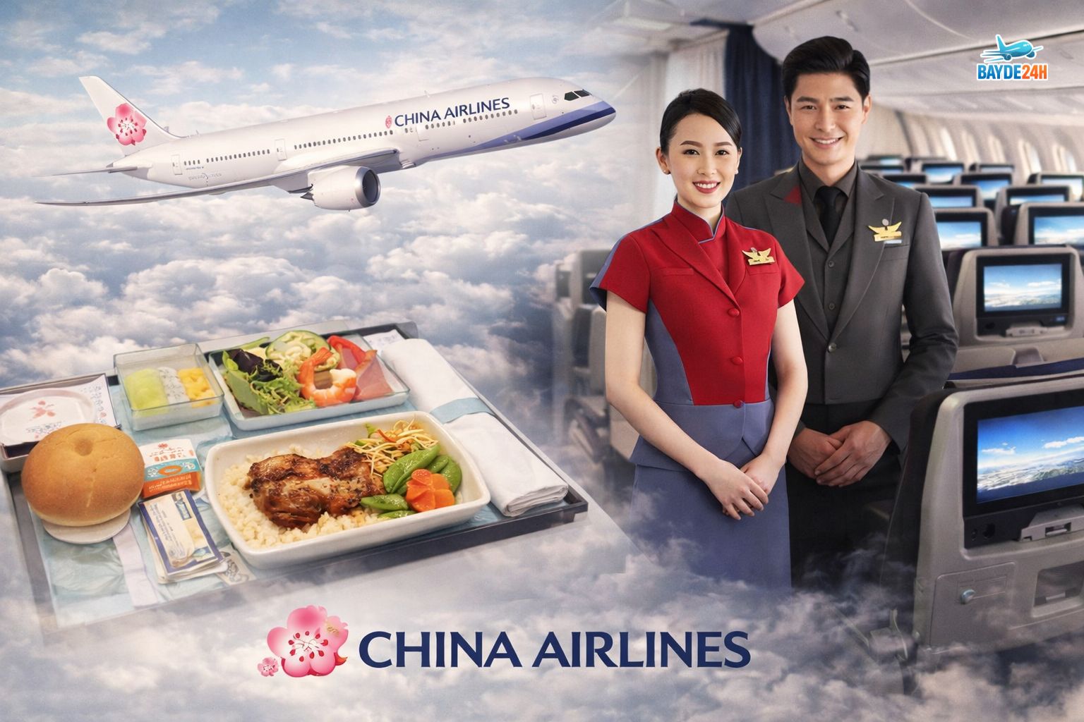 vé máy bay đi Mỹ giá tốt hãng China Airlines