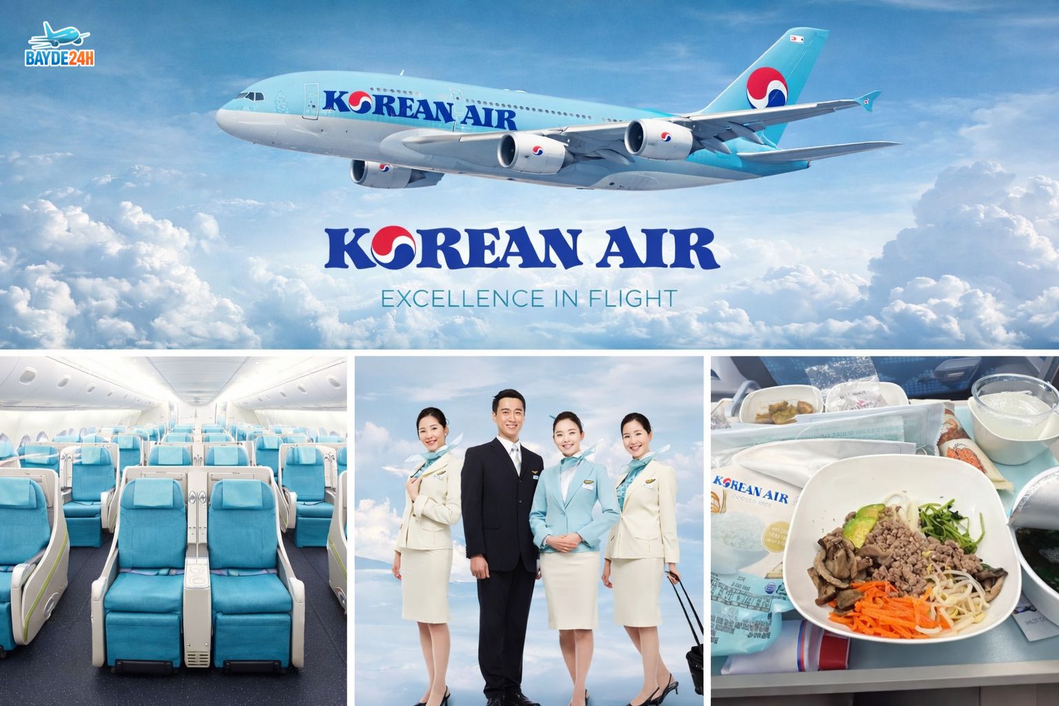 Vé máy bay đi Mỹ hãng Korean Air