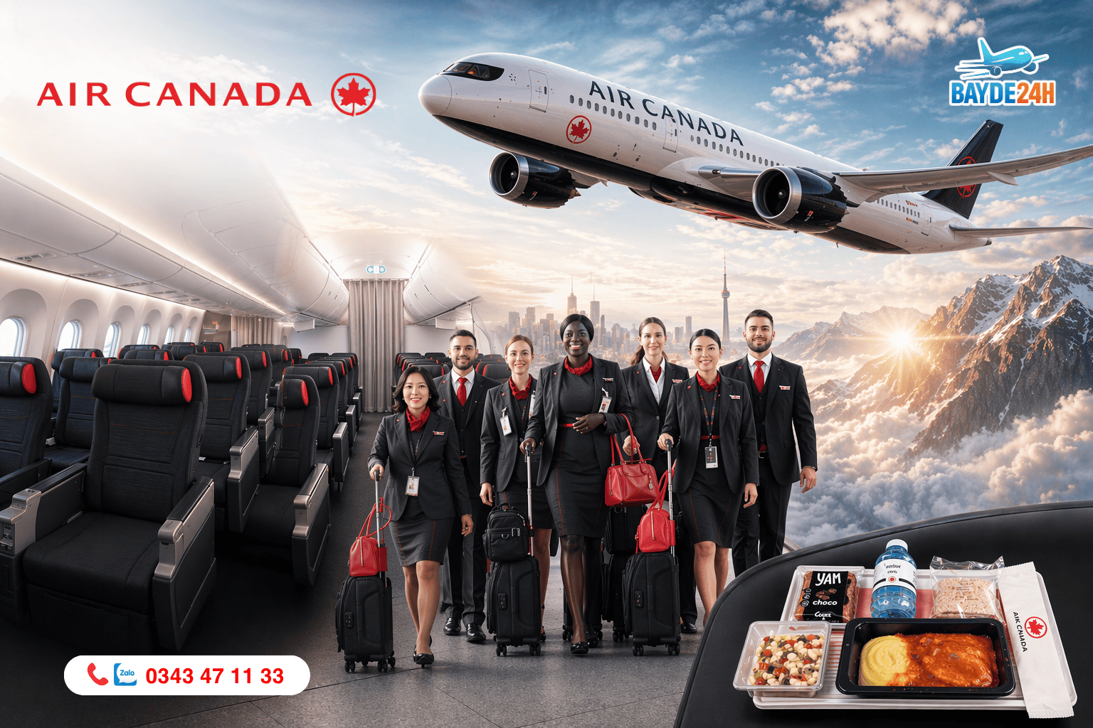 vé máy bay đi Canada giá tốt