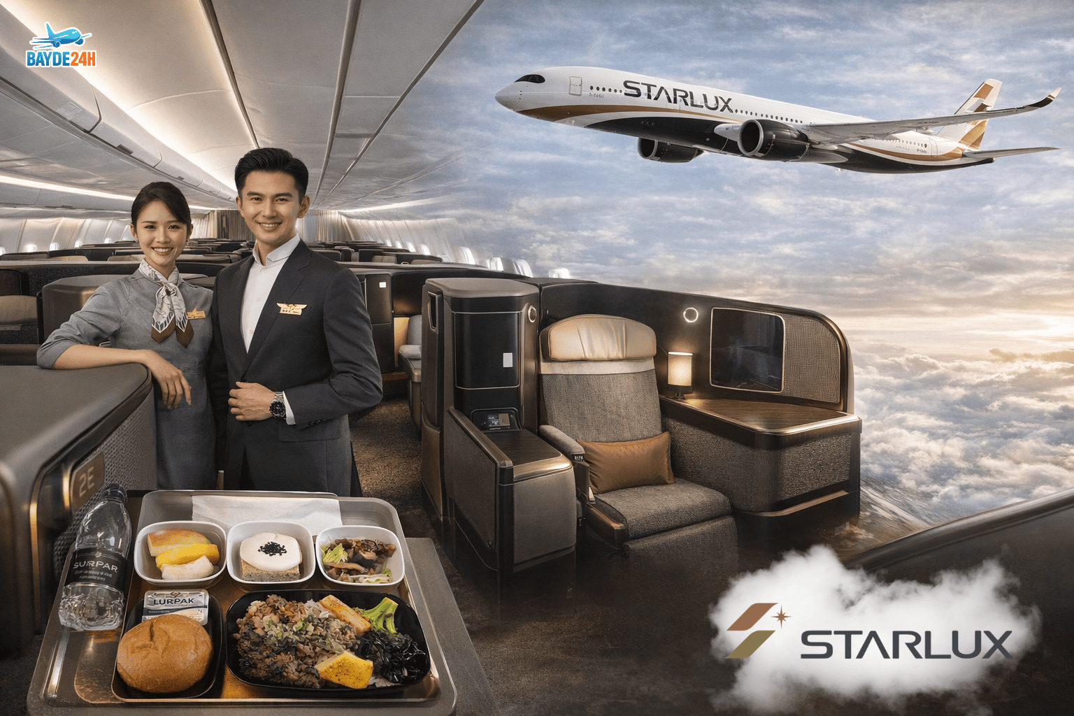 Vé máy bay đi Mỹ hãng Starlux Airlines