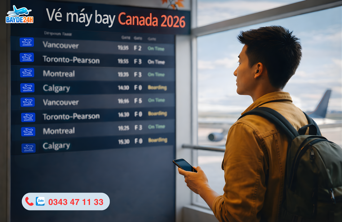 Vé máy bay Canada