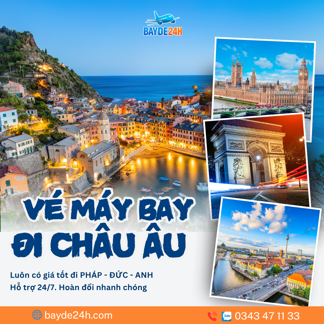 Vé máy bay đi Châu Âu