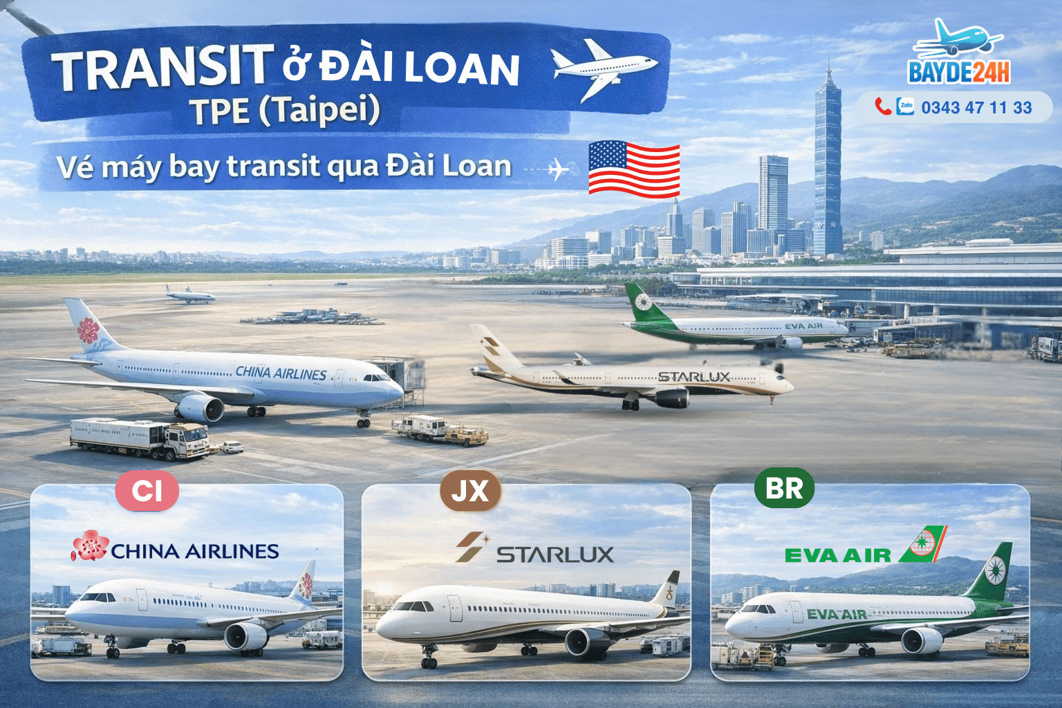 Transit ở sân bay Đài Loan