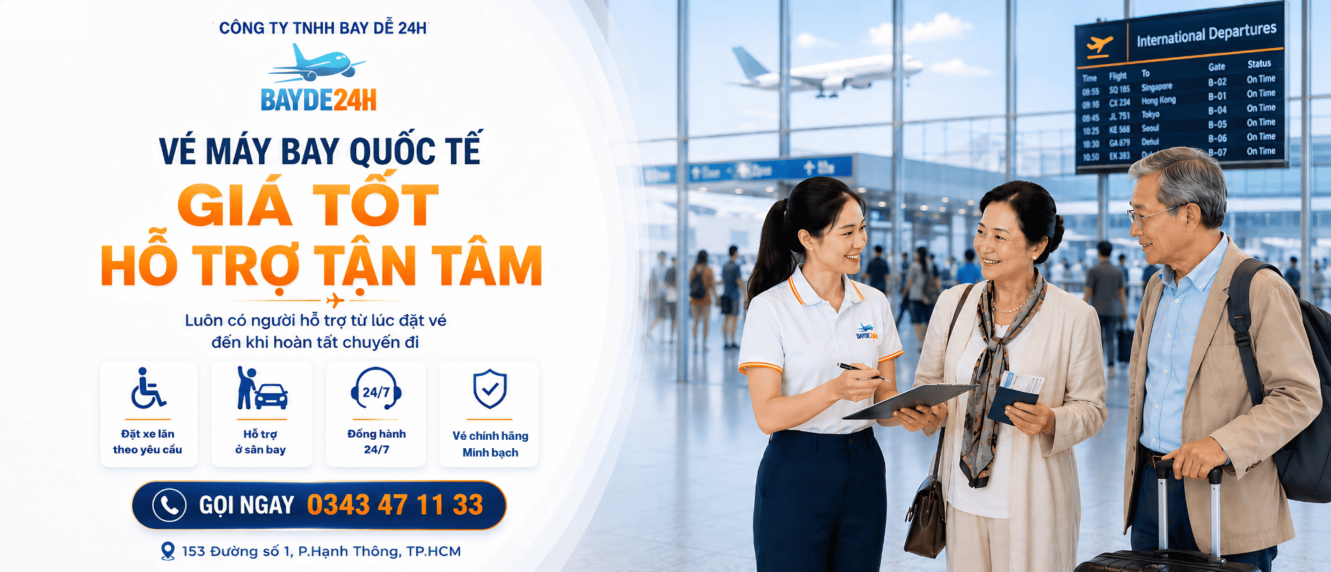 Bay Dễ 24H - Vé máy bay đi Mỹ