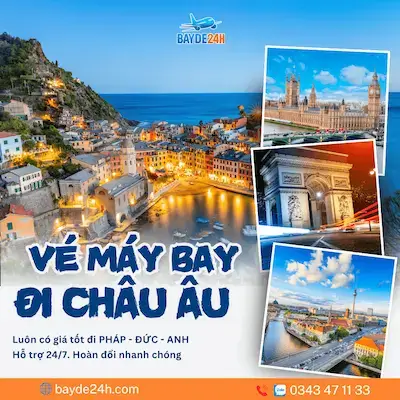 Vé máy bay đi Châu Âu