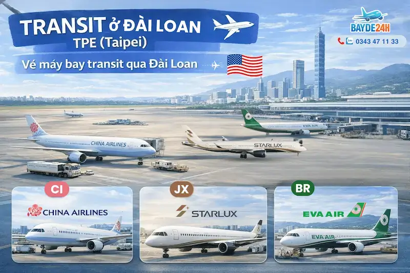 đại lý vé máy bay TP.HCM đi Mỹ
